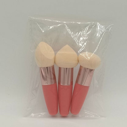 3Pcs Women Mushroom Head Brush Set