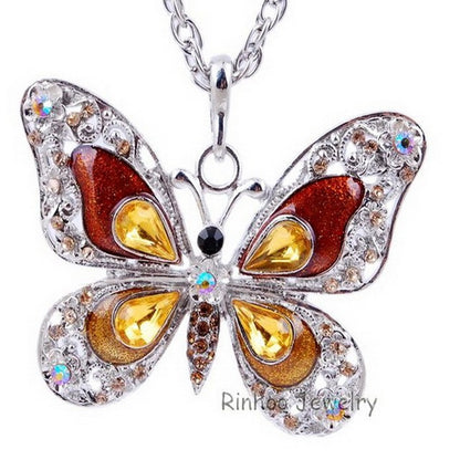 Colorful Butterfly Necklace