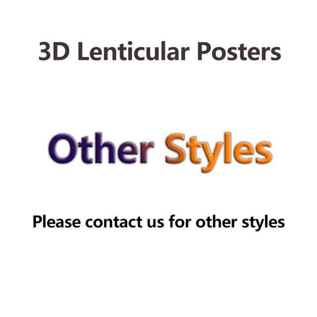 3D Anime Motion Lenticular Print Posters