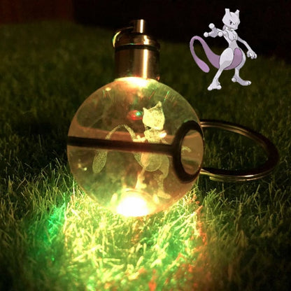 Anime LED Crystal Keychain