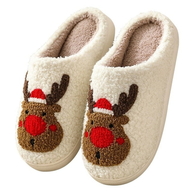 Christmas Couples Cotton Slippers