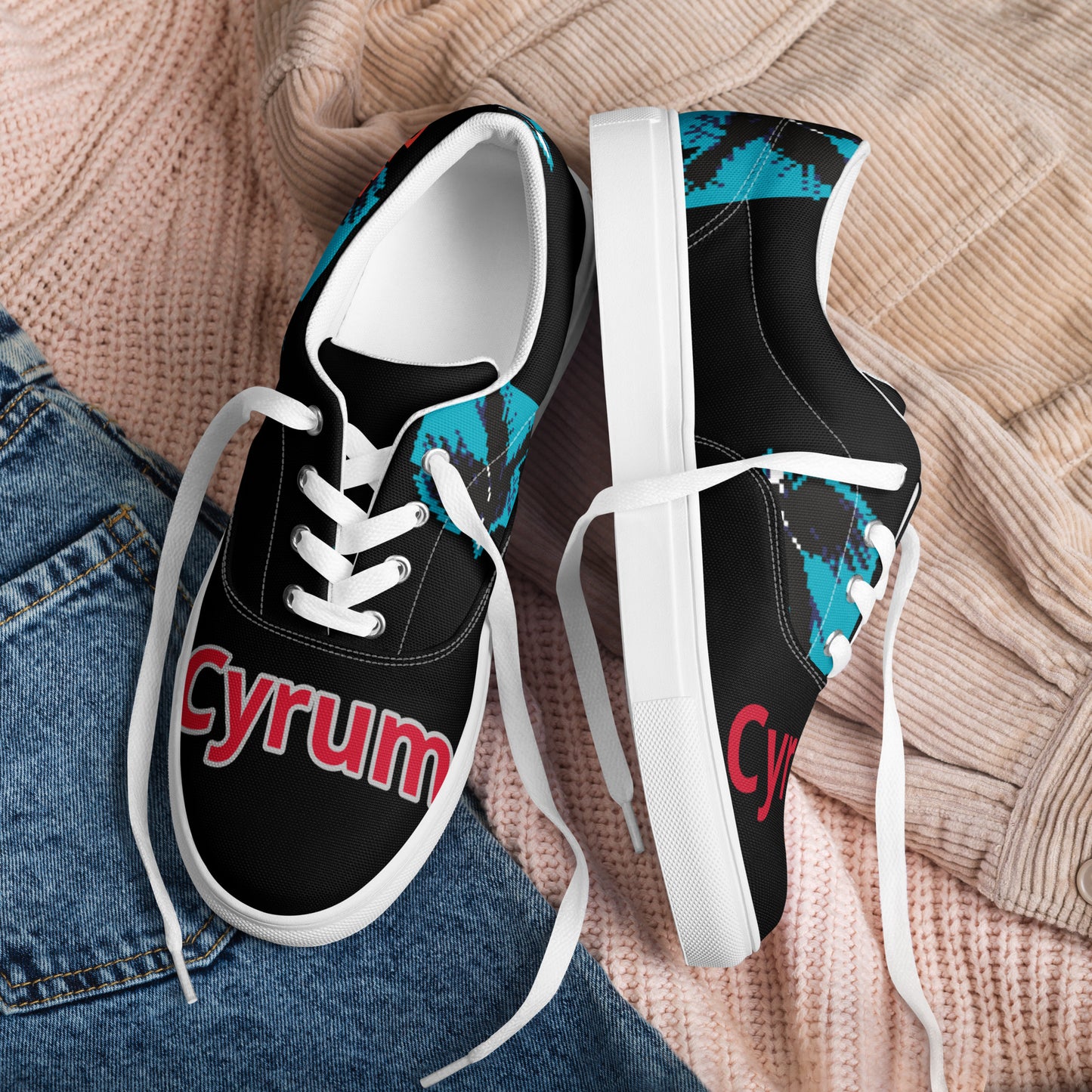 Cyrum lace-up canvas shoes