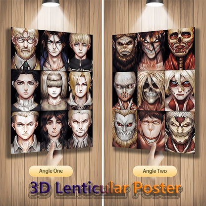 3D Anime Motion Lenticular Print Posters