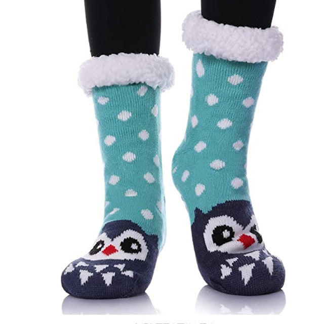 Women's Fuzzy Slipper Socks