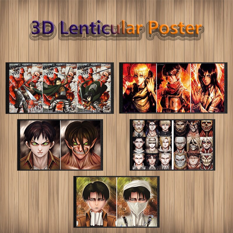 3D Anime Motion Lenticular Print Posters