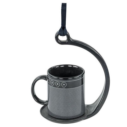 Spill Stopper Mug Holder with Rubber Coaster