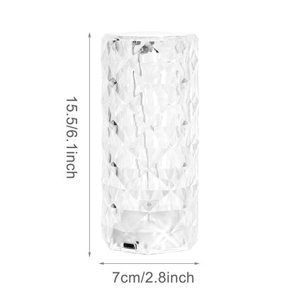 Crystal LED Table Night Lamp