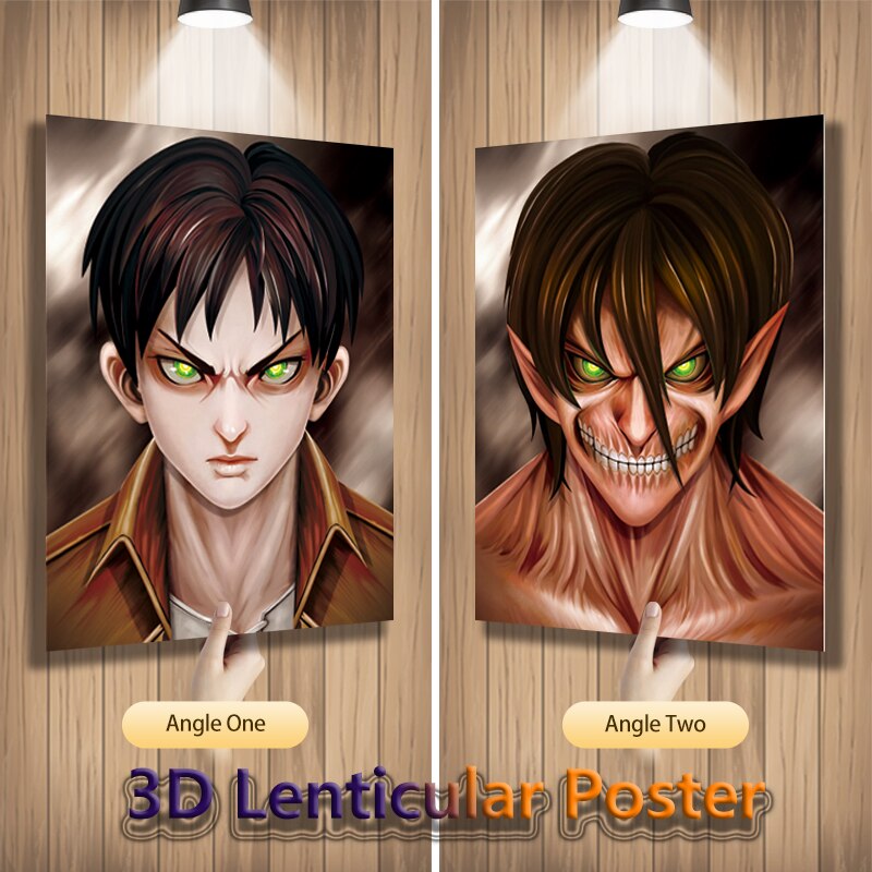 3D Anime Motion Lenticular Print Posters