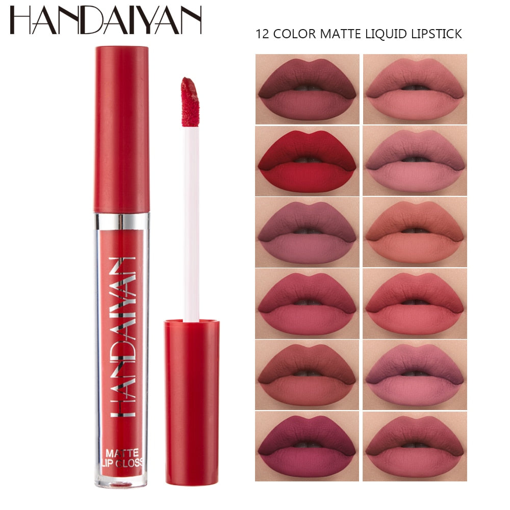 6PC Matte Velvet Lip Gloss Set