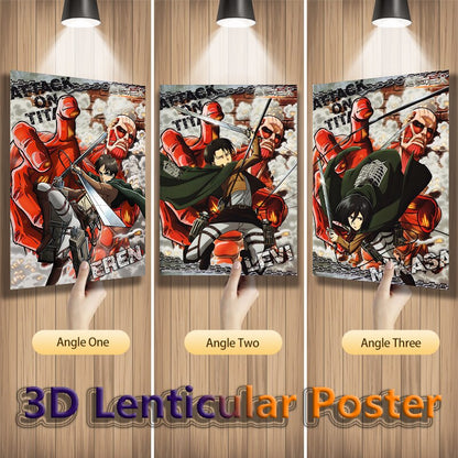 3D Anime Motion Lenticular Print Posters